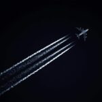 photo of airplane during evening