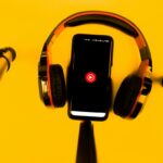 youtube music stream songs and music videos app on the display of smartphone or tablet