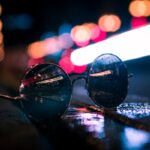 selective focus photography of sunglasses